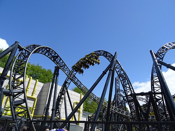 The ride's batwing element