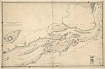 Thumbnail for File:The course of Delaware River from Philadelphia to Chester, exhibiting the several works erected by the rebels to defend its passage, with the attacks made upon them by His Majesty's land &amp; sea LOC gm71000679.jpg