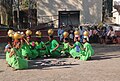 This is a form of tribal dance Dhimsa performed by tribes in Araku, Andhra Pradesh