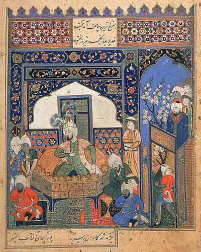 Timur enthroned at Balkh