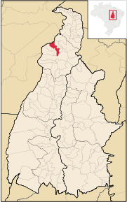 Kart over Aragominas
