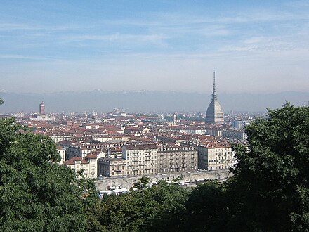 Turin: Piazza Savoia's obelisk and Mole Antonelliana