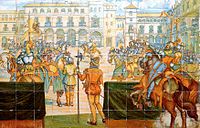 Celebración de un torneo medieval en la Plaza Mayor
