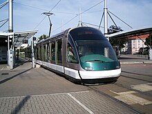 Eurotram in Strasbourg TramStrasbourg Eurotram Rotonde Depot.JPG