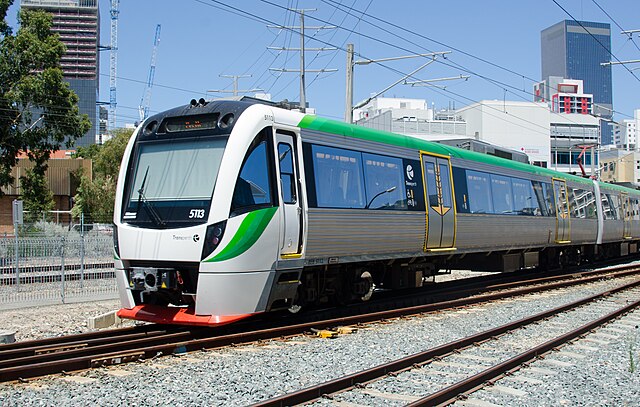 A B-series train near McIver station