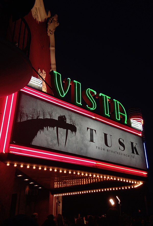 Tusk on the marquee of the Vista Theatre