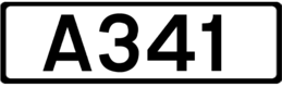 The A341 runs east-west across the north of Bournemouth and Poole. UK road A341.PNG