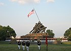 U.S. Marine Corps War Memorial, located in Arlington, Virginia, by Felix de Weldon 1954
