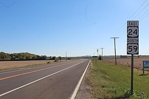 U.s. Route 24 In Kansas