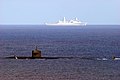 Lo USS Helena insieme alla USS New Orleans durante una esercitazione nell'Oceano Pacifico, 2007.