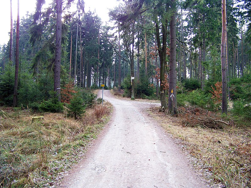 File:U Šraňku, rozcestí, od severovýchodu.jpg