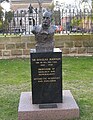 Bust of Mawson on North Terrace, Adelaide, South Australia in front of the University of Adelaide