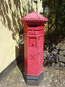 Cast Iron ER Post Box/mail Box Front 