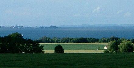 Ven countryside, with Helsingør visible across the sound