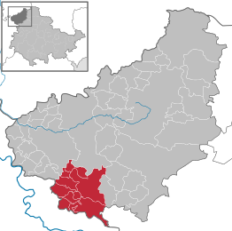 Kaart van Verwaltungsgemeinschaft Ershausen/Geismar