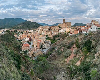 View of Súria, Catalonia, Spain