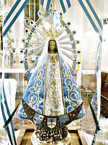 Our Lady of Lujan at the Basilica of Our Lady of Lujan in Argentina Virgen de Lujan-Replica.JPG