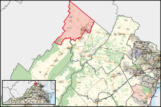 District map Virginia's 32nd House of Delegates district (since 2024).svg