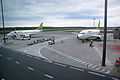 Riga International Airport, airBaltic Boeing 737-500 at the stands