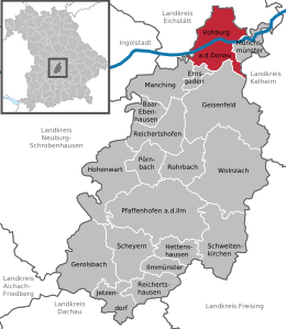 Vohburg an der Donau - Localizazion