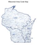 Thumbnail for List of Wisconsin area codes