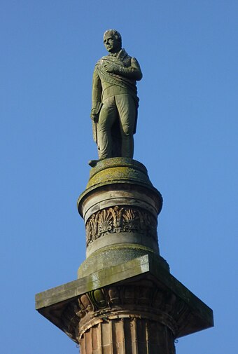 Statue on the Glasgow monument