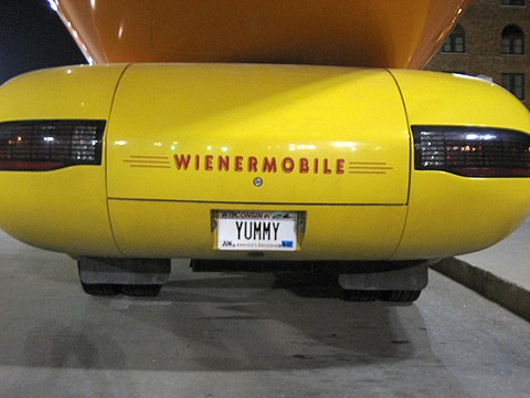 The Oscar Mayer Wienermobile in Omaha, Nebraska, in August 2006.