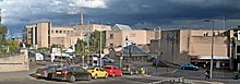 Victoria Road entrance of Wellgate Centre and Central Library (left) in 2015. Wellgate Centre Dundee Victoria Road entrance (composite image).jpg