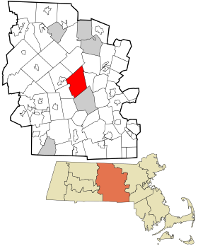 Worcester County Massachusetts incorporated and unincorporated areas Holden highlighted.svg