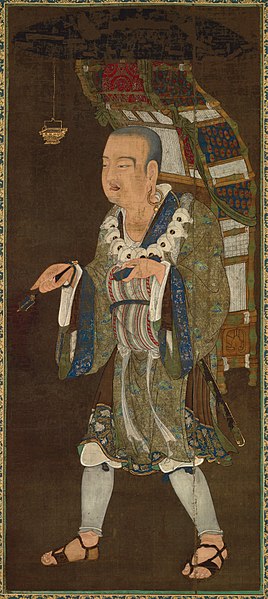 Painting of Xuanzang. Japan, Kamakura period (14th century).