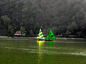 Yachts in Naini Lake in March 2011