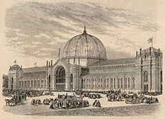 1862 international exhibition, western elevation view.
