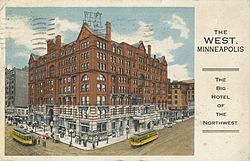 The West Hotel, 1916 1916-07-28 MN Minneapolis The West Hotel 01.jpg