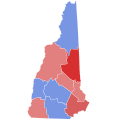 1958 New Hampshire gubernur hasil pemilihan peta oleh county.svg