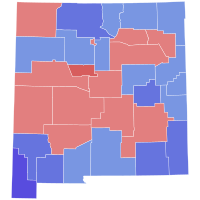 1966 New Mexico gubernatorial election results map by county.svg