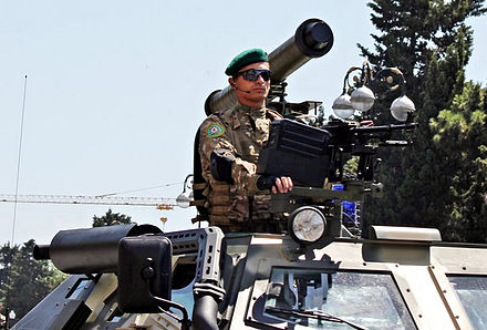 Azerbaijani Special Forces unit in Turkish manufactured Otokar Cobra.