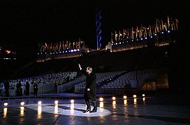 George W. Bush at the 2002 Winter Games opening ceremonies