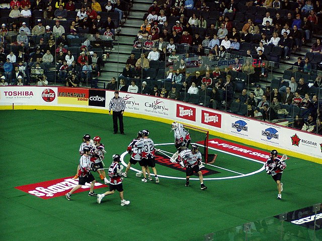 National Lacrosse League action during an All-Star Game in 2005