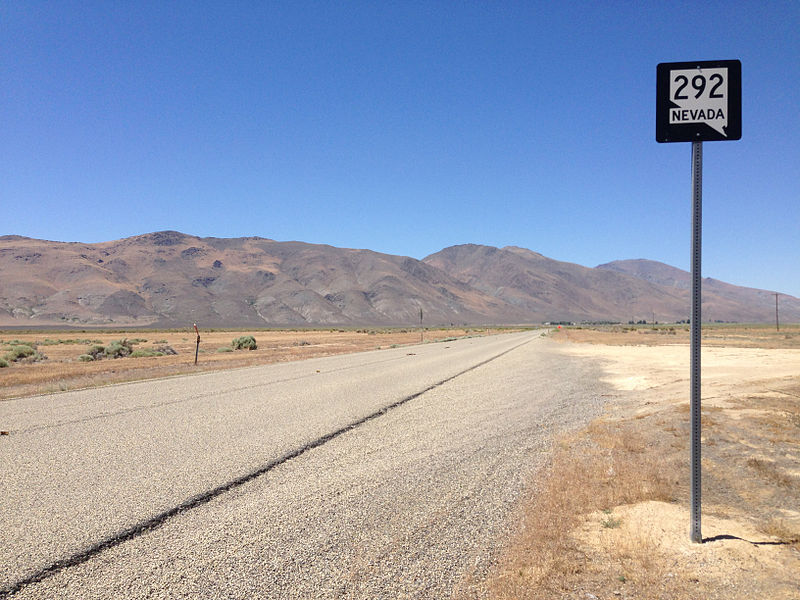 File:2014-07-06 14 43 59 First reassurance sign along northbound Nevada State Route 292 (Denio Road) near Denio, Nevada.JPG