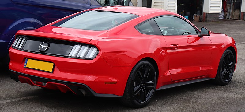 File:2017 Ford Mustang EcoBoost 2.3 Rear.jpg