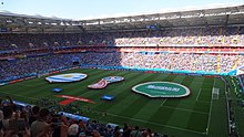 Uruguay - Saudi Arabia match at the 2018 FIFA World Cup in Russia 2018 FIFA World Cup Group A march URU-KSA - Anthems.jpg