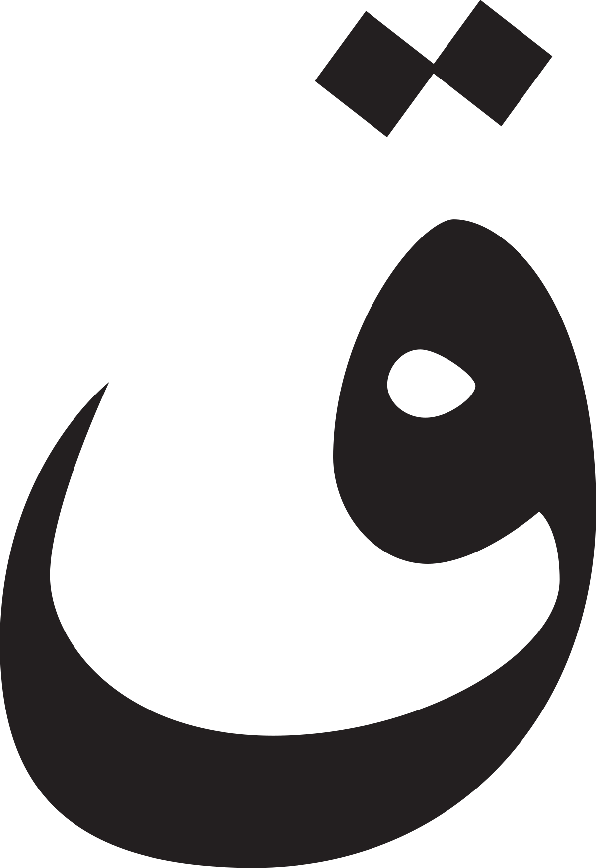 Letra número 21 em alfabeto árabe qaf tradução lápis e gato para
