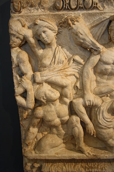 File:4718 - Brescia, S. Giulia - Amazonomachia (II-III secolo) - Foto Giovanni Dall'Orto, 24 Giu 2011.jpg