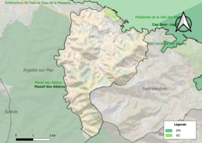 Site Natura 2000 sur le territoire communal.