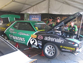 Jim Richards placed second in the Pro Masters class driving an AMC Javelin AMC Javelin of Jim Richards.JPG