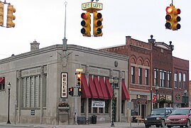 Northwest corner of Washington and Burdick