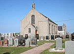 New Aberdour, (Elphin Street) Aberdour Pfarrkirche (Church of Scotland) und Begräbnisstätte