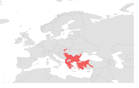 Ablepharus kitaibelii range map.svg