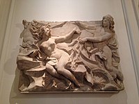 Apollon et Daphné, vers 1753, pierre, 101 x 135 x 20 cm, Paris, musée Carnavalet