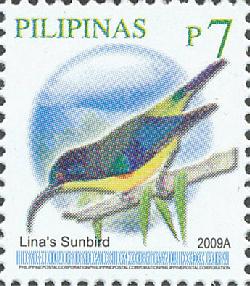 Aethopyga linaraborae 2009 stamp of the Philippines.jpg